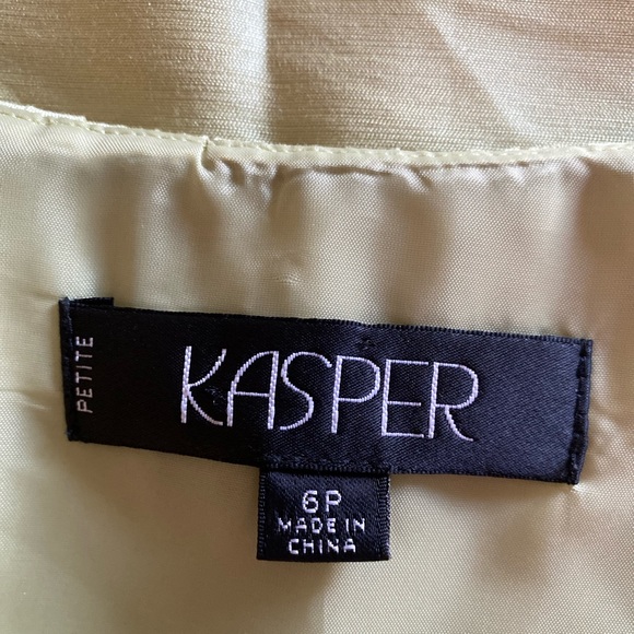 Kasper - Lady light green dressy sleeveless top, 6P - Picture 5 of 6